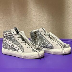 Vintage Havana Glitter High-Top Sneakers